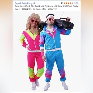 Halloween costume Track Suit fetteparty1A 80s 90s size medium
